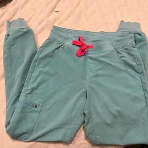 XS neon blue joggers